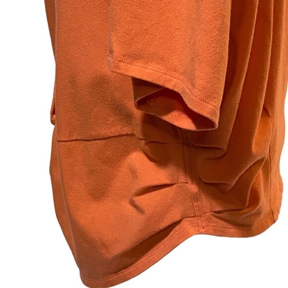 Zella Orange Coral Knot Wrap Short Sleeve Tee - Picture 4 of 8
